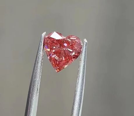 1.15ct het synthetische Roze Hart Gekweekt Diamond Brilliant Cut Artificial Lab van CVD
