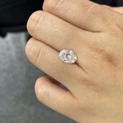 De Ovale Losse Synthetische Diamanten van juwelendecoratie 1-1.99Carat vvs-VERSUS