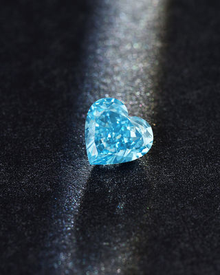 IGI verklaarde Buitensporige Intense Blauwe CVD-Synthetische de Diamant100% Diamant 2ct van de Hartvorm