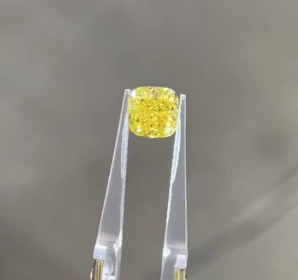 kussen losse diamant HPHT Laboratorium Gekweekt Geel Diamond Certified Synthetic Diamonds