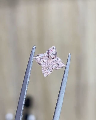 Kunstmatige Laboratorium Gebouwde Diamanten Vier de Buitensporige Intense Roze Diamant van de Bladklaver