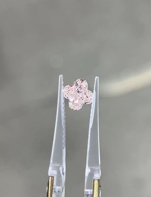 Diamanten manmade LV lelie cut Roze Diamanten vierblaadje klaver diamant helderheid VVS-VS