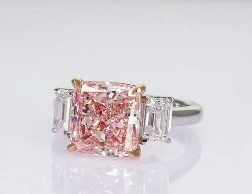 Verlovingsring trouwring diamanten ring laboratorium gecreëerd gekleurde diamanten oorbellen ketting