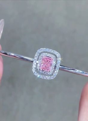 Roze Lab Groeide Diamanten Armbanden Radiant Cut Radiant Shape NGTC Gecertificeerd
