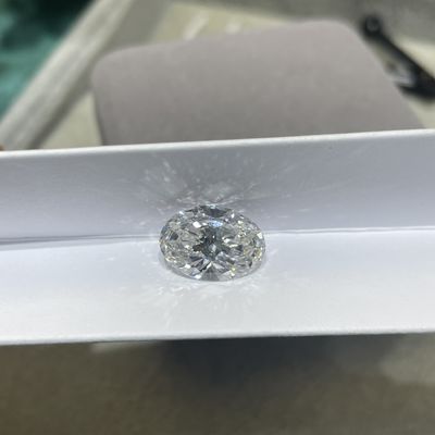 IGI gecertificeerd laboratorium gecreëerd witte diamanten ovaal briljant gesneden wit DEF VS-VVS helderheid