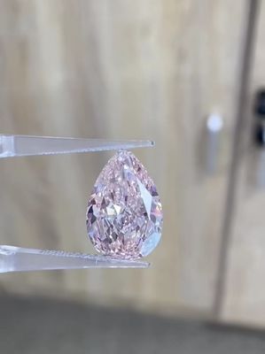 4CT Peer Cut Lab Groeide Roze Diamanten voor sieraden Decoraties Halskettingen Ringen Hanger
