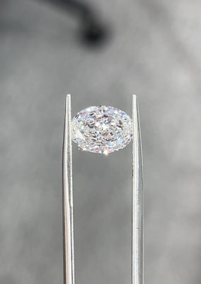 Oval Lab Cultivated Diamonds 3CT CVD Geen boogband Geen behandeling Diamant