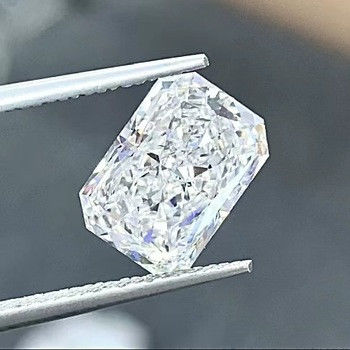 Groot Groottecvd Laboratorium Gekweekt Diamond Radiant Shape Synthetic 4.0ct 4.5ct