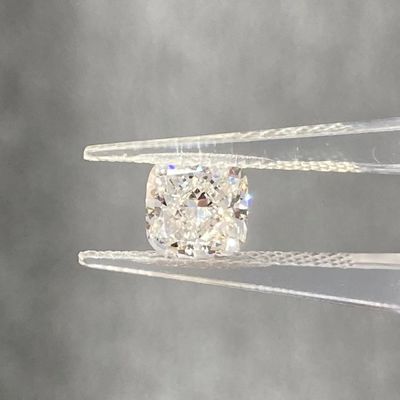 1.05CT Vierkant kussensnij Lab Gecreëerde witte diamanten F VVS2 CVD Lab Groeide diamant
