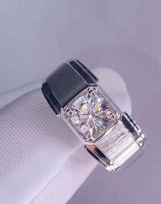 Mannen Diamanten Ring Wit Diamanten Ring Verlovingsring Huwelijksring Lab Groeide Diamanten Ring