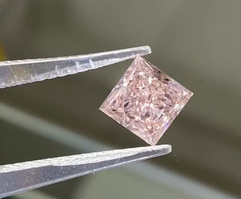Prinsescut Roze Lab Groeide Diamanten Lichte Roze vierkant Sieraden