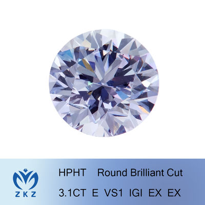 3.1Ct de synthetische Losse Laboratorium Gekweekte Witte Kleur van de Diamanten Briljante Besnoeiing