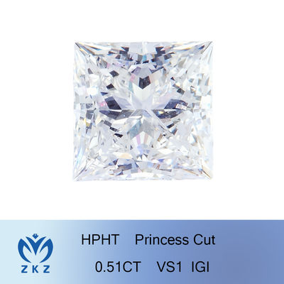 De Duidelijkheidsrang van de 0,51 Karaat Hoge Poolse Laboratorium Gekweekte Witte Diamant VS1