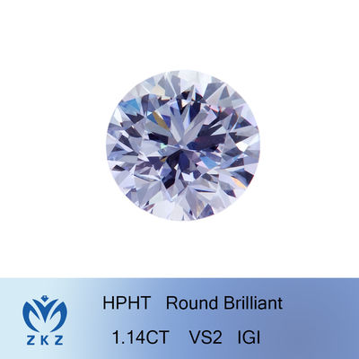 Aanpasbare laboratoriumgroeide diamant 1,14 karaat CVD HPHT Ronde witte diamant gecertificeerde synthetische diamanten