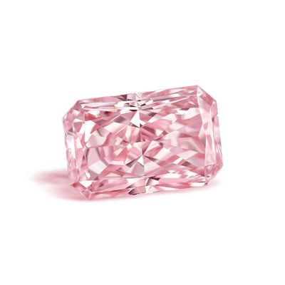 1.13ct Fancy Light Pink Radiant Shape Lab gemaakt van diamant VVS koolstofmateriaal met IGI certificaat
