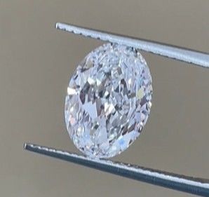 Grote grootte laboratorium gecreëerde witte diamant groothandelsprijs 4CT ovaal gesneden kleurloos met IGI-certificaat