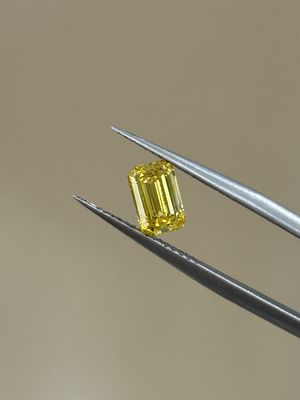 Smaragd Lab Groeide Diamanten IGI Gecertificeerde Diamanten Laboratorium Gecreëerde Gele Diamanten HPHT